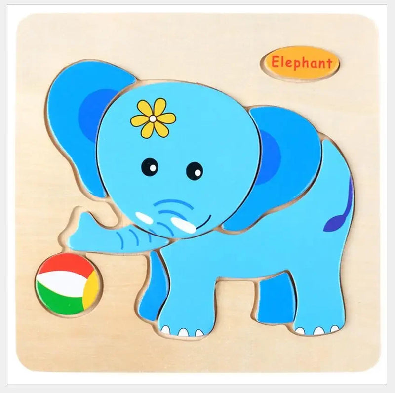 3D Puzzles Game Cartoon Animal