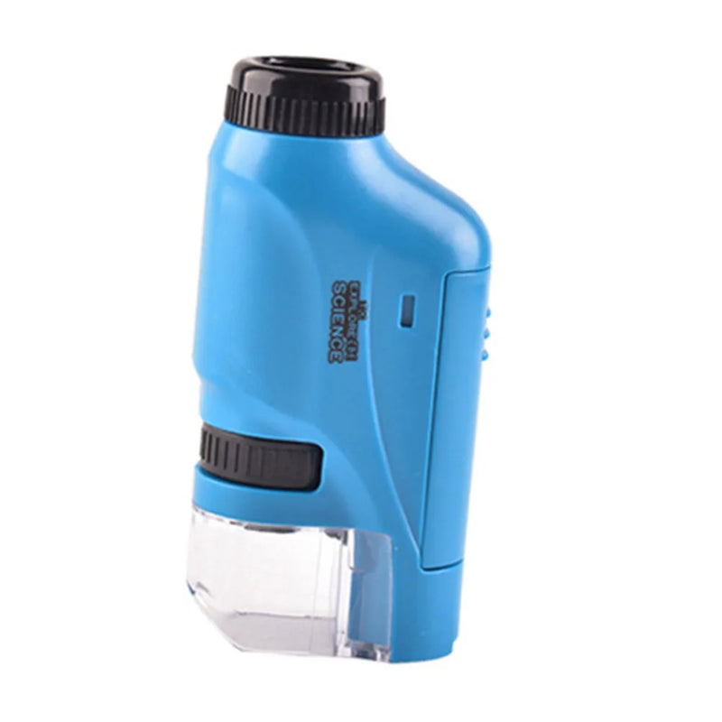 Mini microscopio de bolsillo con luz LED
