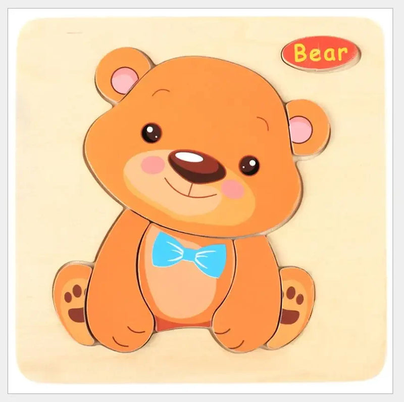 3D Puzzles Game Cartoon Animal