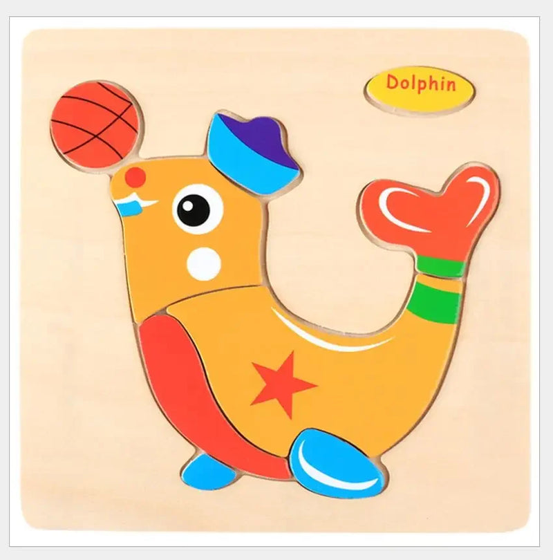 3D Puzzles Game Cartoon Animal