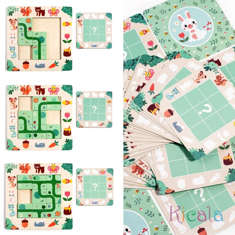 Wooden Block Puzzle Wayfinding Montessori