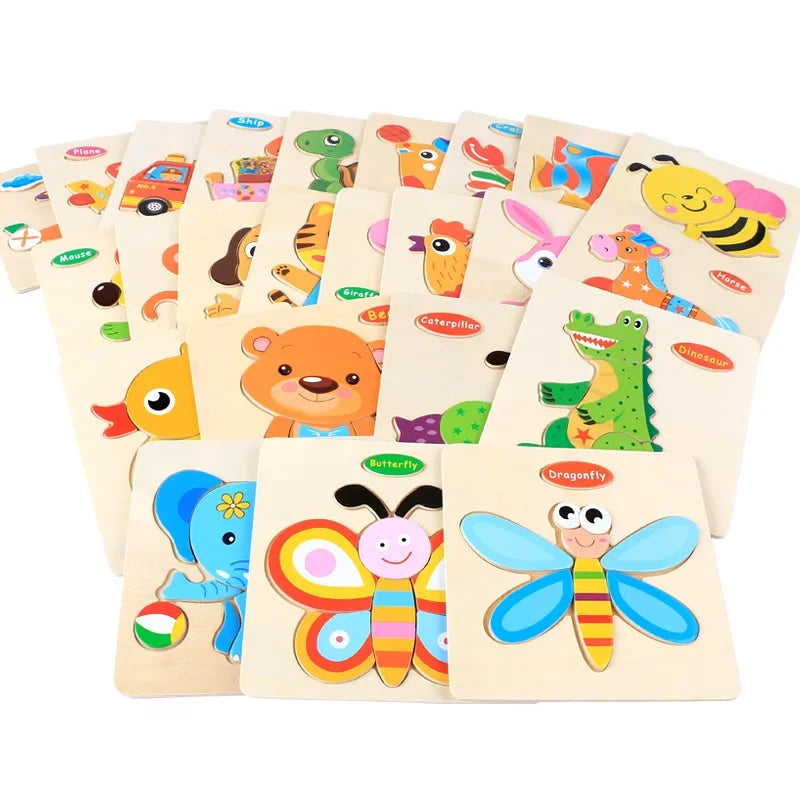 3D Puzzles Game Cartoon Animal