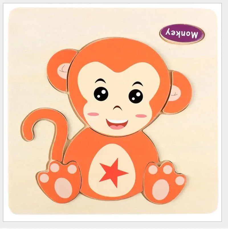 3D Puzzles Game Cartoon Animal
