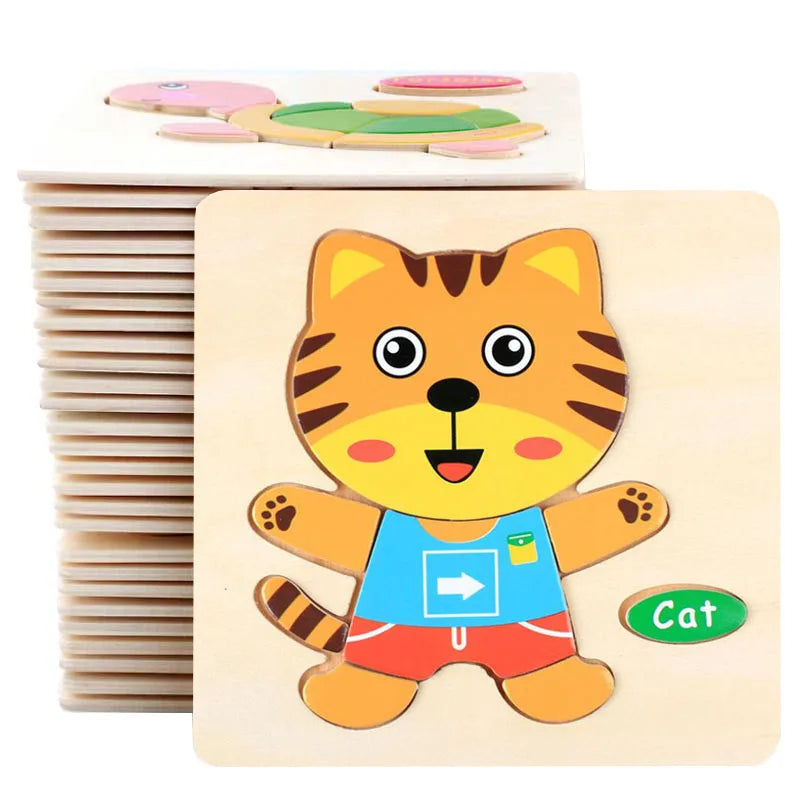 3D Puzzles Game Cartoon Animal