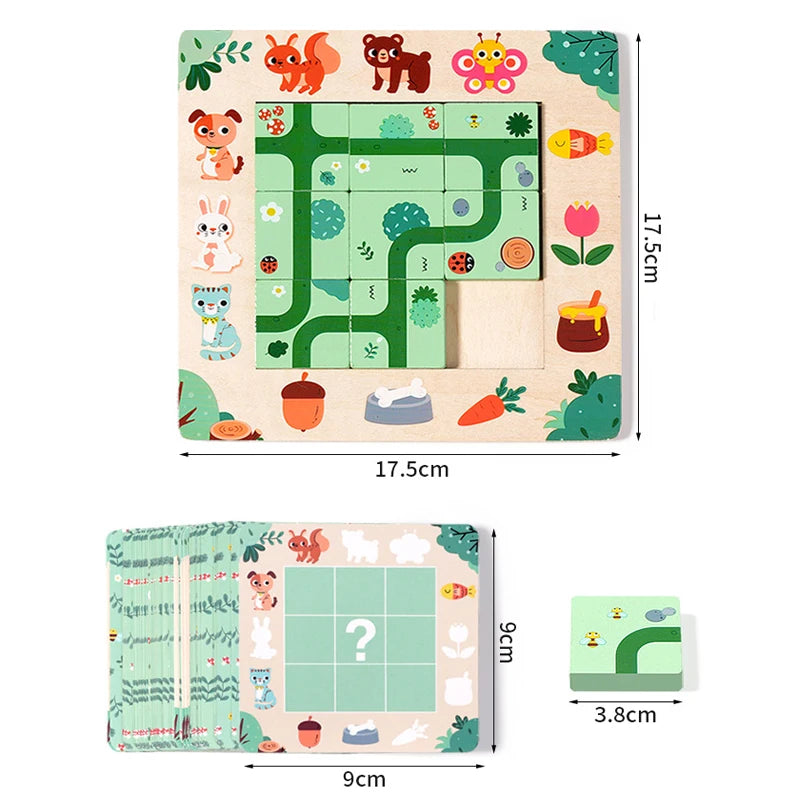 Wooden Block Puzzle Wayfinding Montessori