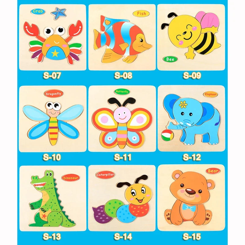 3D Puzzles Game Cartoon Animal