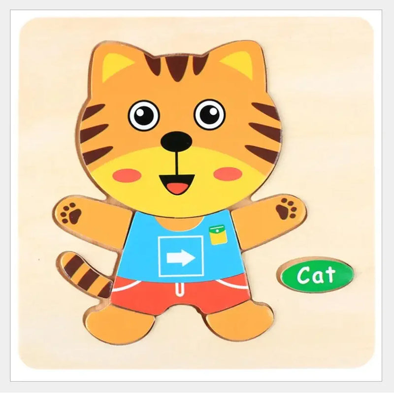 3D Puzzles Game Cartoon Animal