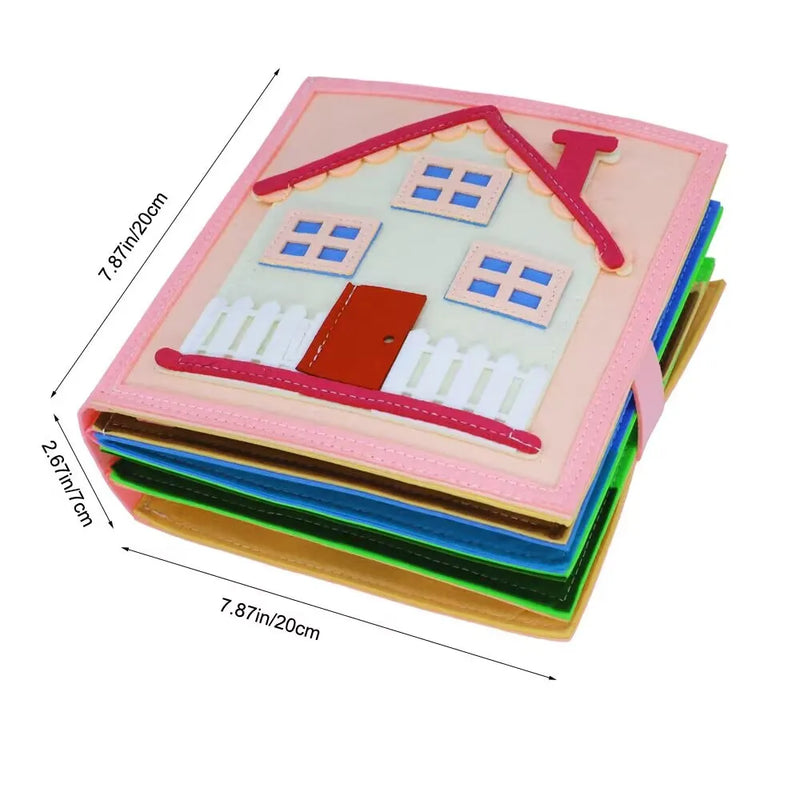 Sensory book of educational activities to train