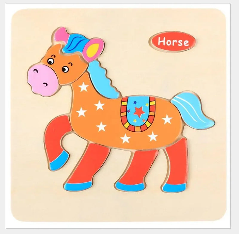 3D Puzzles Game Cartoon Animal