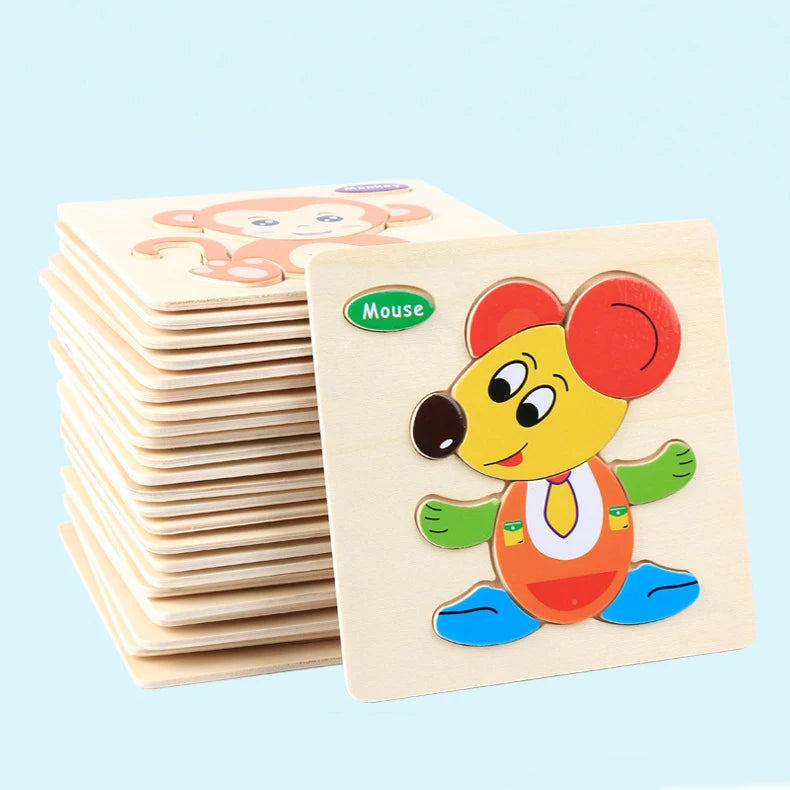 3D Puzzles Game Cartoon Animal