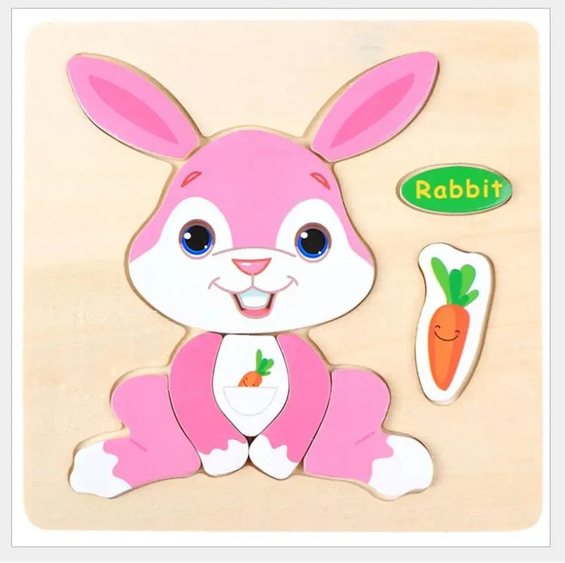 3D Puzzles Game Cartoon Animal