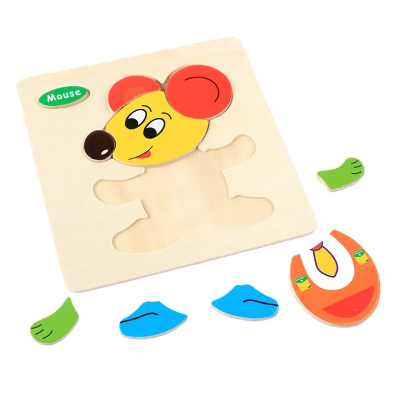 3D Puzzles Game Cartoon Animal
