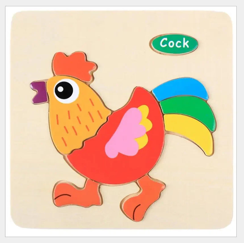 3D Puzzles Game Cartoon Animal