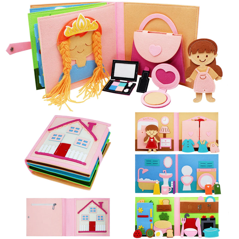 Sensory book of educational activities to train
