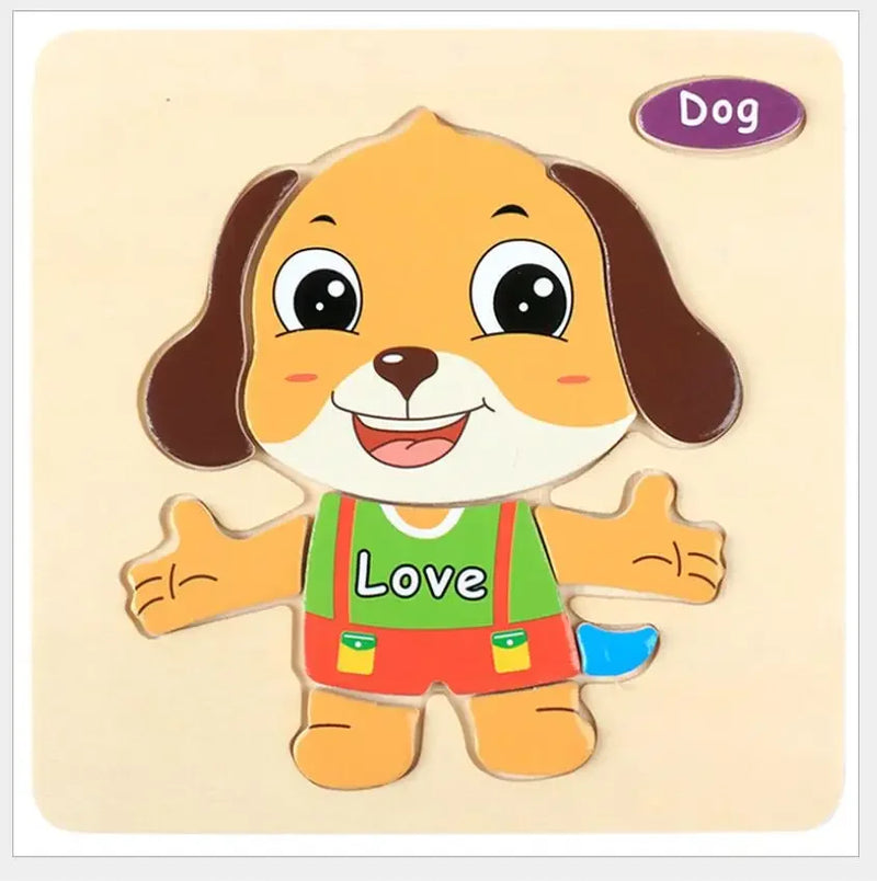 3D Puzzles Game Cartoon Animal