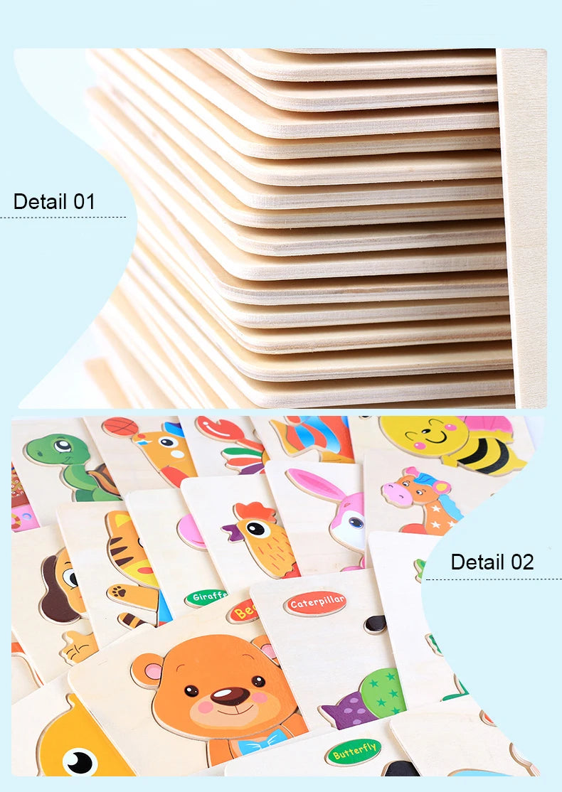 3D Puzzles Game Cartoon Animal